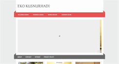 Desktop Screenshot of ekokusnurhadi.com